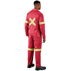 Trade Polycotton Conti Suit - Reflective Arms & Legs - Orange Tape